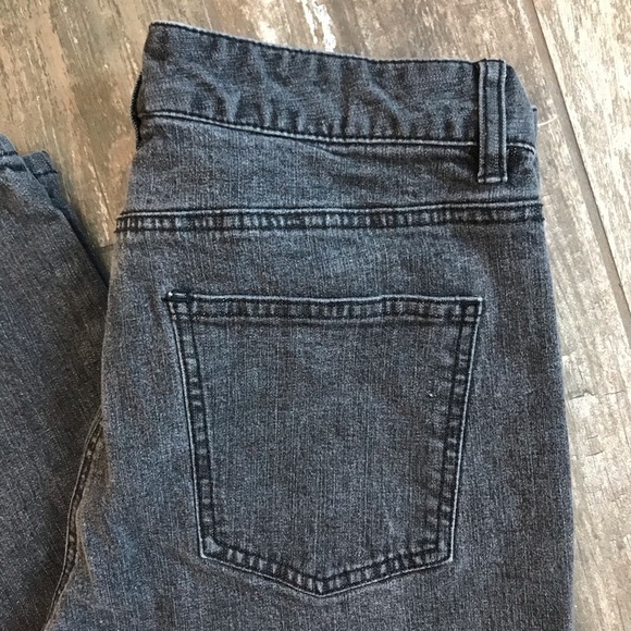 Anthropologie Tapemeasure charcoal grey straight leg stretch jeans size 10 - Picture 3 of 8